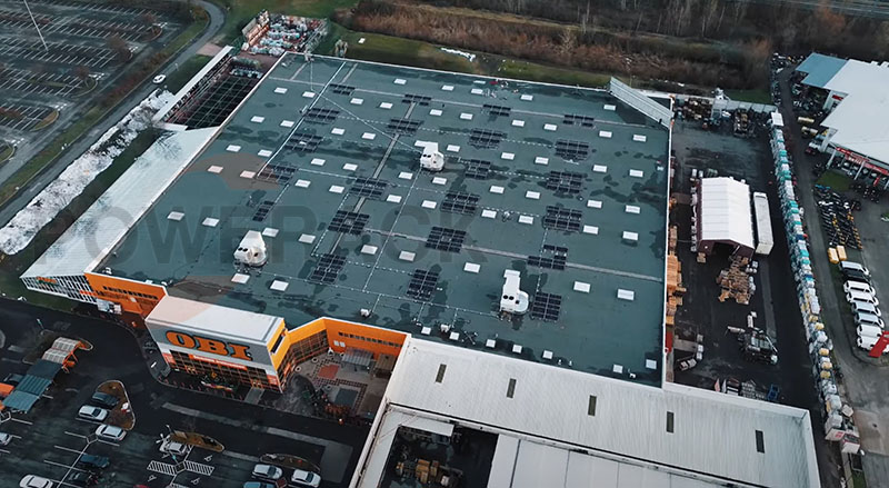 PV systems on commercial and industrial roofs