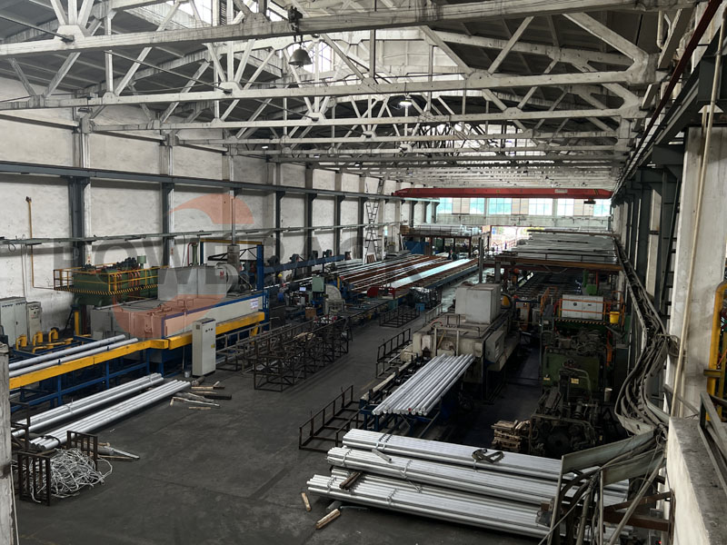 Aluminum alloy support production site